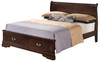 Louis Phillipe - Full Panel Storage Bed - Cappuccino