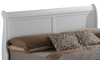 King Bed Panel Sleigh - White