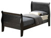 Twin Bed Panel Sleigh - Black