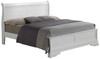 King Bed Sleigh Design - White