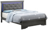 Full Bed Transitional - Metallic Black