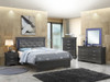Full Bed Transitional - Metallic Black