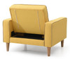 Vibrant Contemporary Chair Bed - Yellow