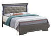 King Elegant Bed - Metalic Black
