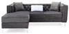 Paige - Sofa Chaise - Gray