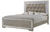 Alana - King Bed - Silver Champagne