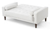 Stylish Contemporary Loveseat Bed - White