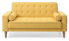 Vibrant Contemporary Loveseat Bed - Yellow