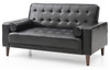 Loveseat Elegant With Versatile Bed Feature - Black