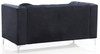 Loveseat Sleek Contemporary - Black