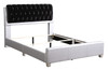 Marilla - King Bed - Silver
