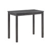 Lux - 3 Piece Counter Height Pub Table With Tufted Linen Stools (Set of 3)