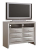 Marilla - Media Chest - Silver Champagne