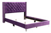 Queen Upholstered Bed - Purple