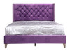 Queen Upholstered Bed - Purple
