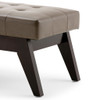 Draper - Mid Century Tufted Ottoman Bench - Ash Blonde