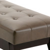 Draper - Mid Century Tufted Ottoman Bench - Ash Blonde