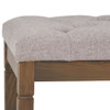 Waverly - Tufted Ottoman Bench - Cloud Gray