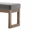 Milltown - Large Ottoman Bench - Gray
