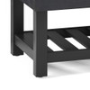 Cosmopolitan - Storage Ottoman Bench With Open Bottom - Distressed Black