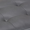 Cosmopolitan - Storage Ottoman Bench With Open Bottom - Stone Gray
