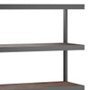 Erina - Bookcase - Distressed Charcoal Brown