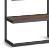 Erina - Bookcase - Distressed Charcoal Brown