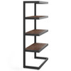 Erina - Bookcase - Distressed Charcoal Brown