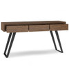 Lowry - Console Sofa Table - Rustic Natural Aged Brown