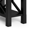 Kitchener - Narrow Side Table - Black