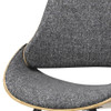Malden - Bentwood Dining Chair With Wood Back - Gray / Light Brown