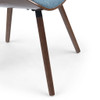 Malden - Bentwood Dining Chair With Wood Back - Denim Blue