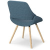 Malden - Bentwood Dining Chair - Denim Blue / Light Brown
