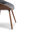 Malden - Bentwood Dining Chair With Wood Back - Gray