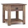Monroe - End Table - Rustic Natural Aged Brown
