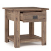 Monroe - End Table - Rustic Natural Aged Brown