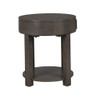 Jonah - MDF End Table With USB Ports - Light Brown