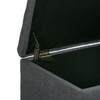 Dover - 3 Piece Storage Ottoman - Slate Gray