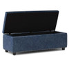 Hamilton - Storage Ottoman - Denim Blue