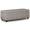 Hamilton - Storage Ottoman - Distressed Gray