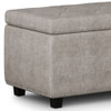 Hamilton - Storage Ottoman - Distressed Gray