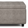 Hamilton - Storage Ottoman - Distressed Gray
