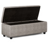 Hamilton - Storage Ottoman - Distressed Gray