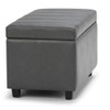 Darcy - Storage Ottoman Bench - Stone Gray