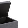 Darcy - Storage Ottoman Bench - Slate Gray