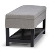 Lomond - Storage Ottoman Bench - Dove Gray