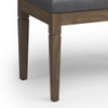 Waverly - Small Tufted Ottoman Bench - Stone Gray