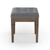 Waverly - Small Tufted Ottoman Bench - Stone Gray