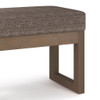 Milltown - Footstool Small Ottoman Bench - Mink Brown