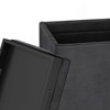 Rockwood - Cube Storage Ottoman With Tray - Distressed Black